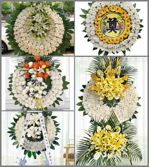 四川成都金堂县栖贤乡梨花沟村花圈速递